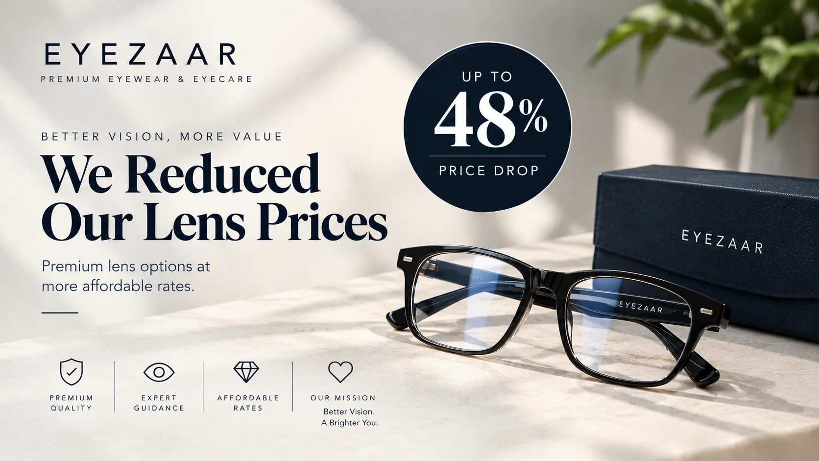Eyezaar Lens Prices Reduced by Up to 48%