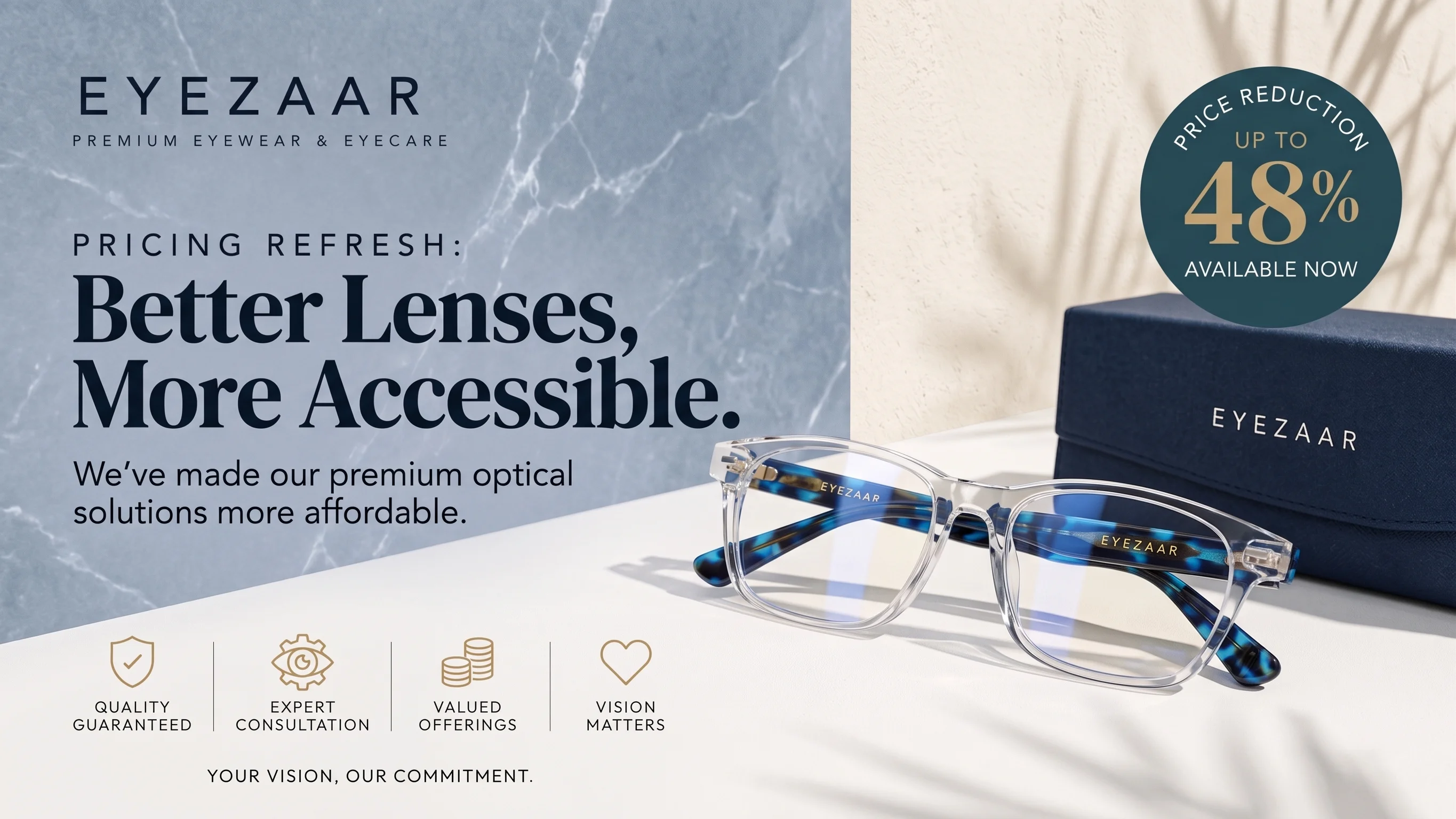 Eyezaar Lens Prices Reduced by Up to 48%